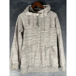 Ten Tree Hoodie Heather Gray Pull Over Organic Cotton Sweatshirt Women's Size S